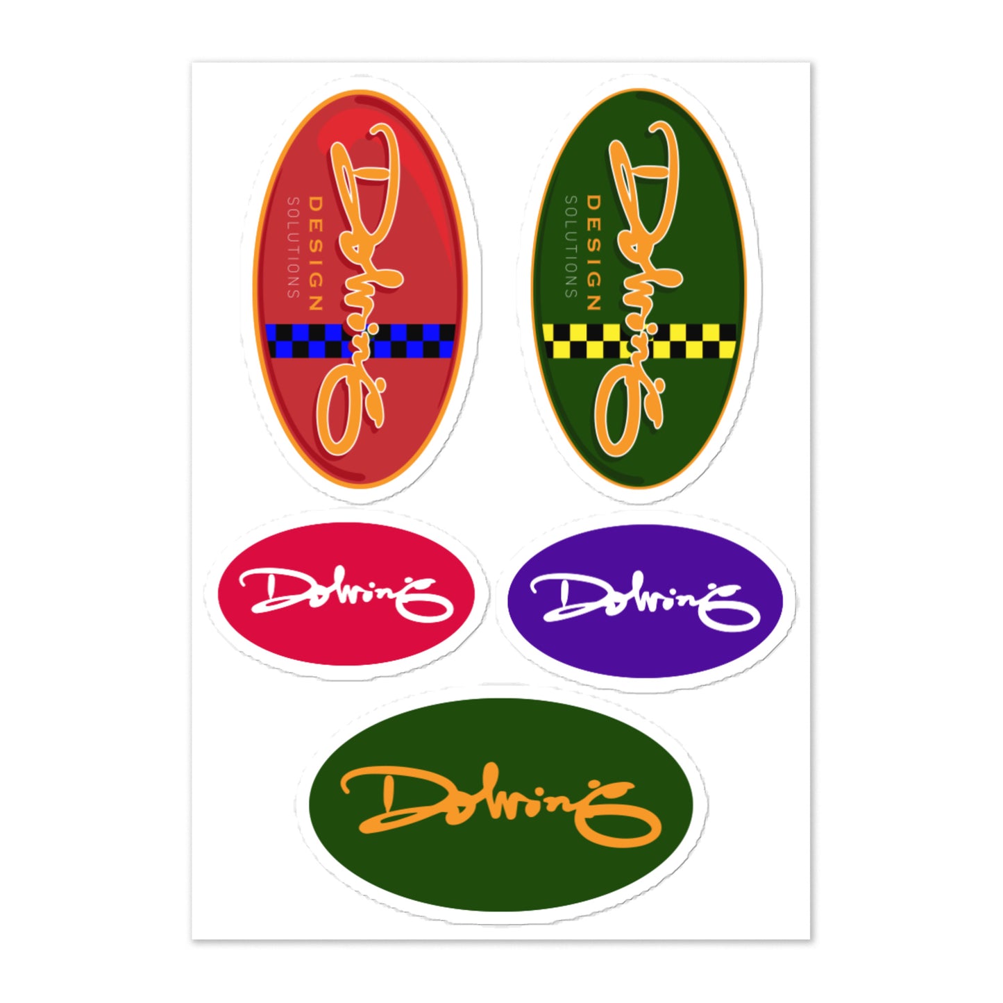 DOLVING logo - Mixed sticker sheet
