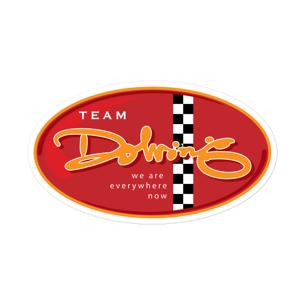 DOLVING logo - TEAM DOLVING Bubble-free stickers