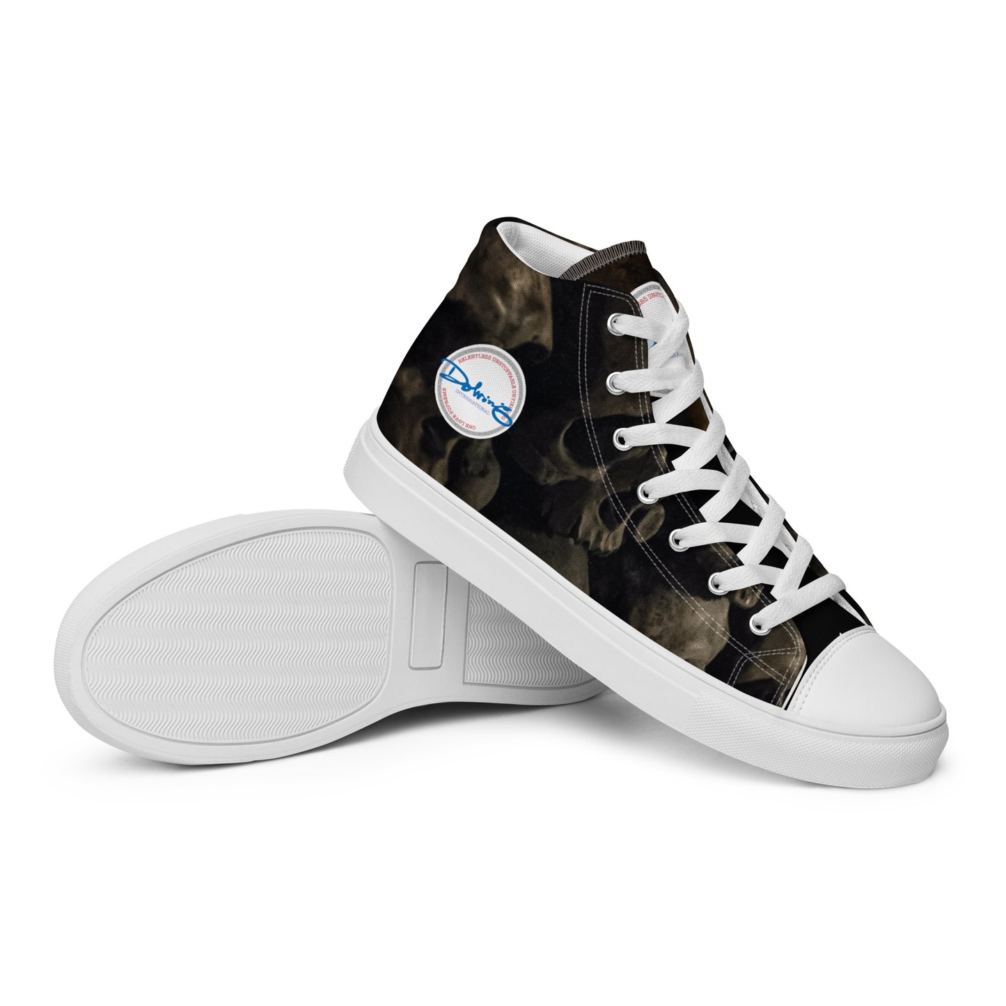 SKULLS by DOLVING - Men’s high top canvas shoes