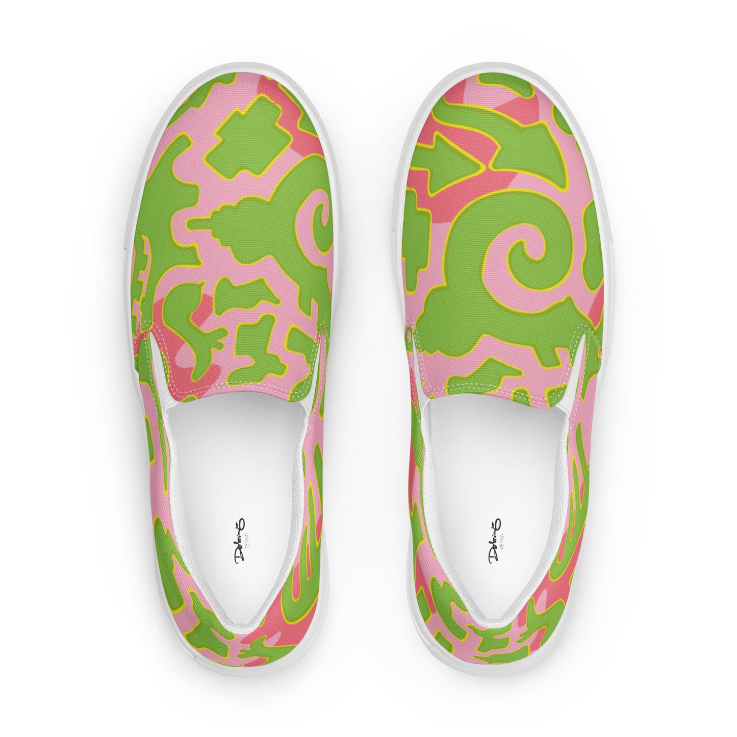 PINK FISHES by DOLVING - Men’s slip-on canvas shoes