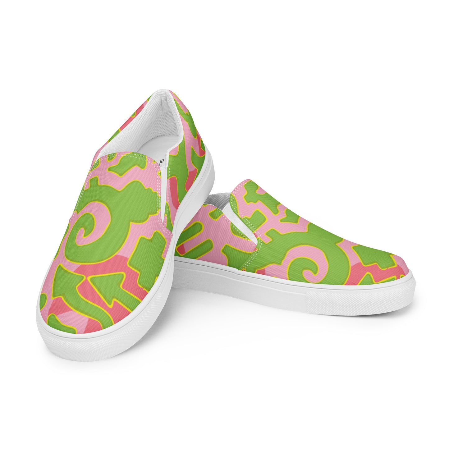PINK FISHES by DOLVING - Men’s slip-on canvas shoes